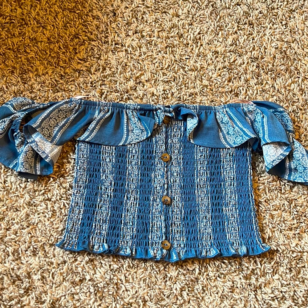 Off Shoulder Crop Top
